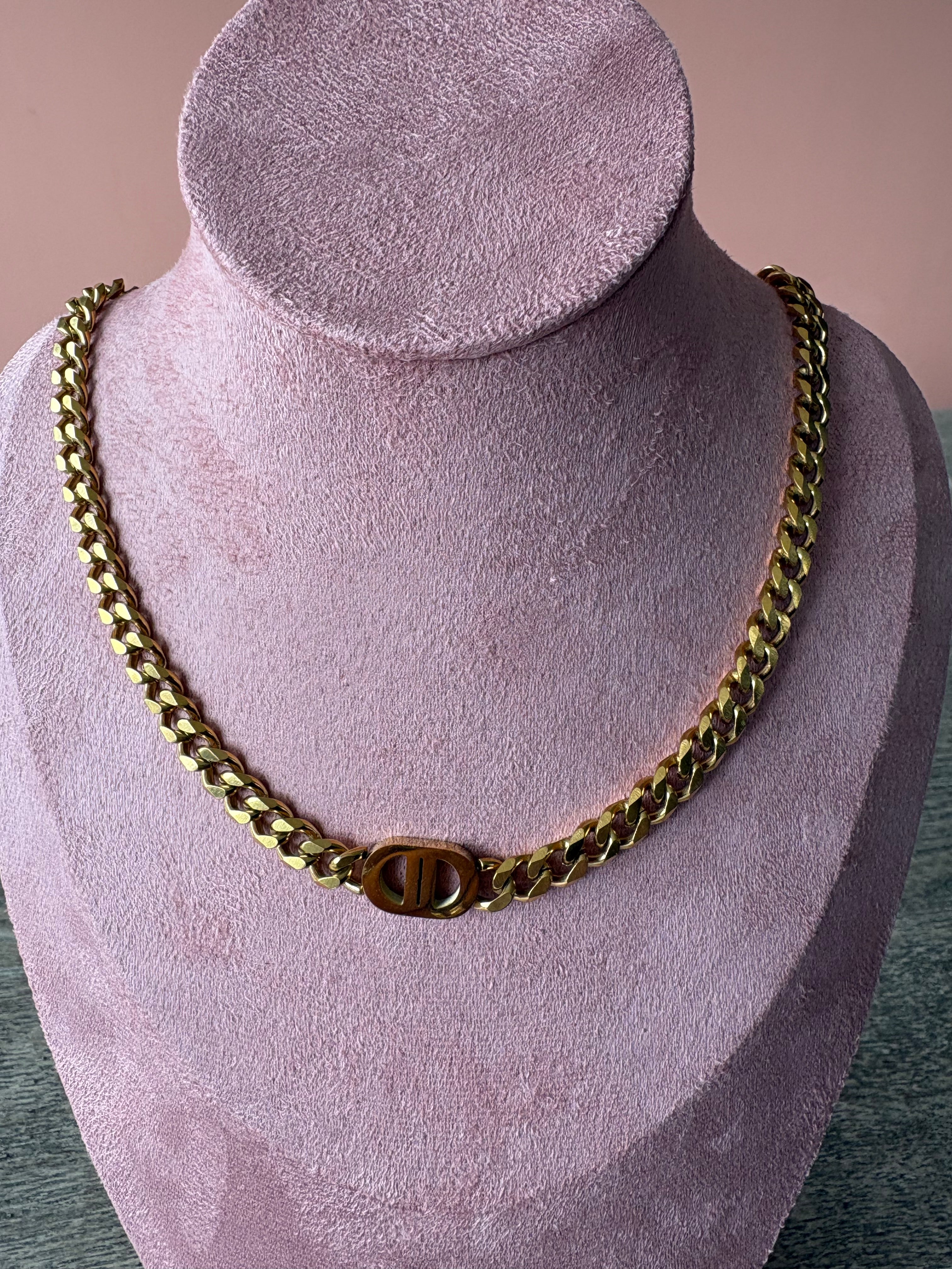 Necklace, 18K Gold Plated Steel