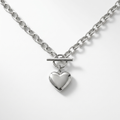 Heart Necklace, Stainless Steel