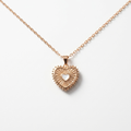 Heart Necklace, 18K Gold Plated Steel
