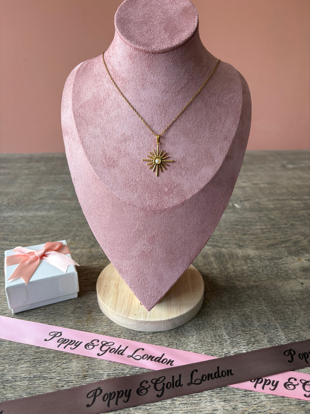 Necklace, 18K Gold Plated Steel
