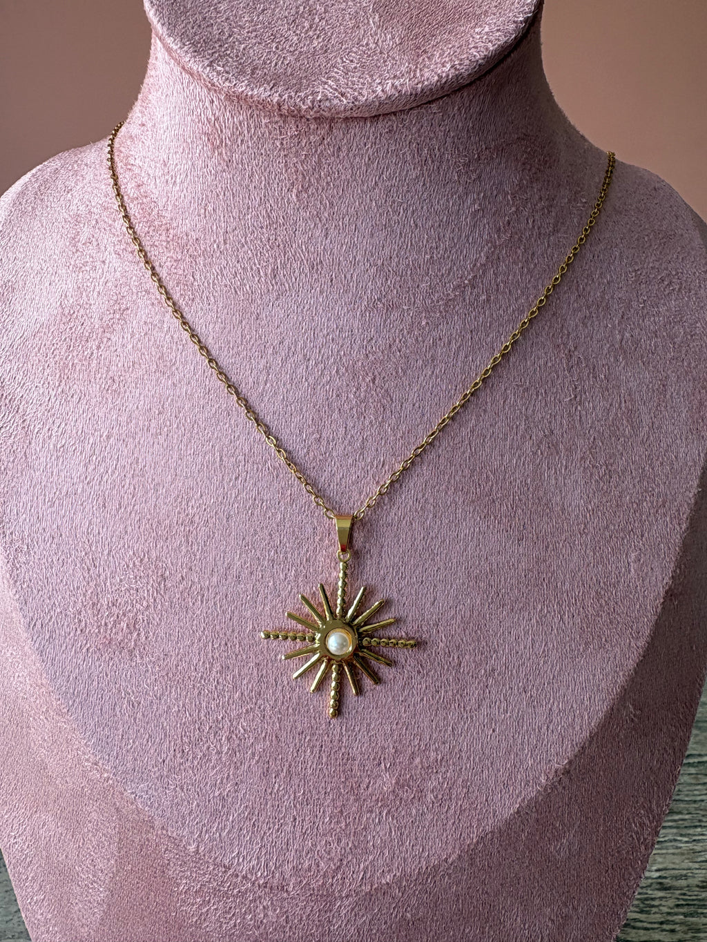 Necklace, 18K Gold Plated Steel