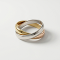 Ring, 18K Gold Plated Steel