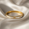 Bracelet, 18K Gold Plated Steel